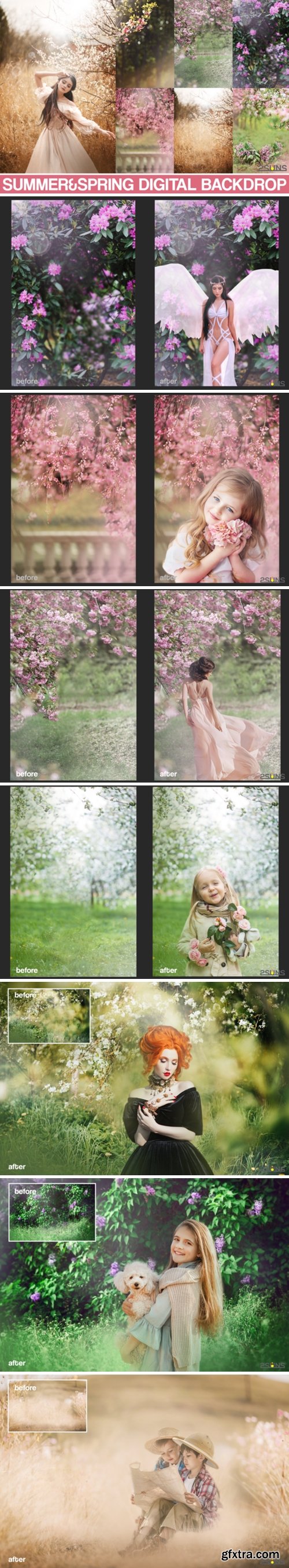 Summer Backdrop, Photoshop Overlay 3981036