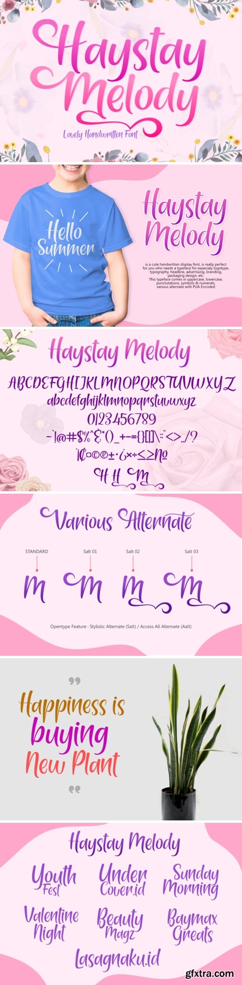 Haystay Melody Font