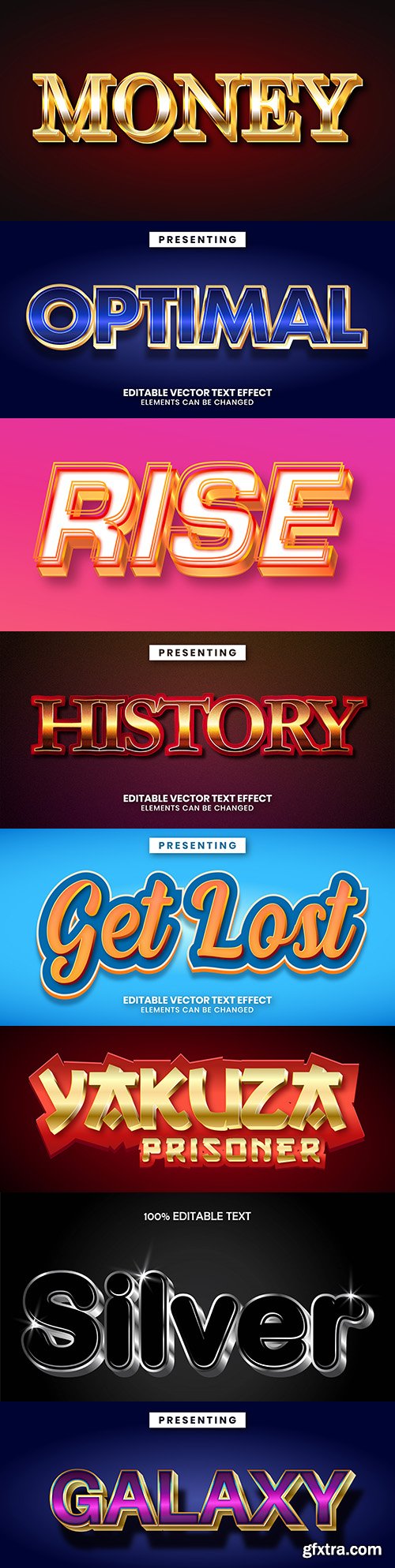 Editable font effect text collection illustration design 80
