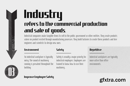 CM - Uphead Industrial Font 4840690