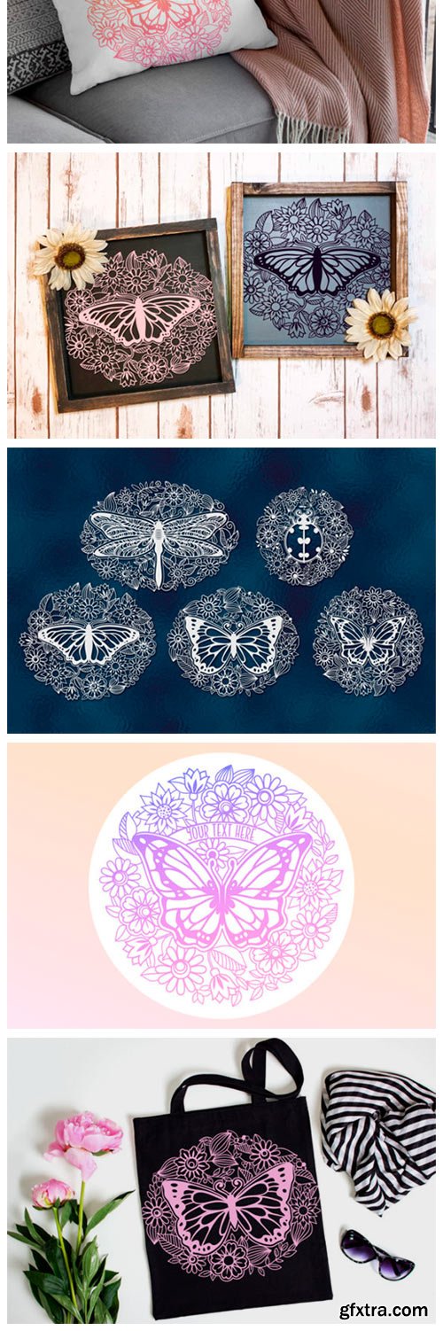 Papercut Floral Bundle Papercut Floral Bundle