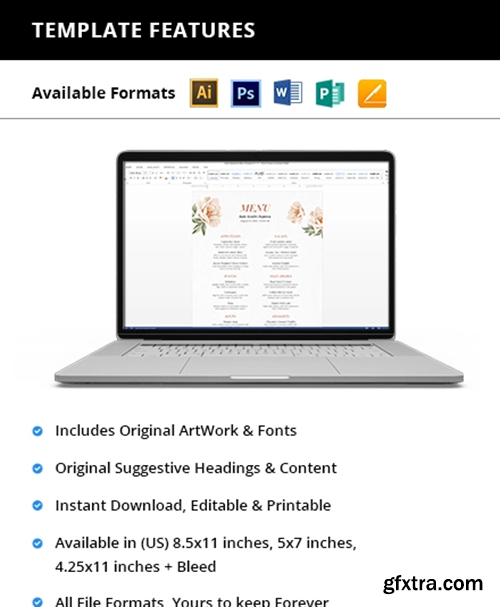 Downloadable-Baptism-Menu-Printable Downloadable-Baptism-Menu-Printable