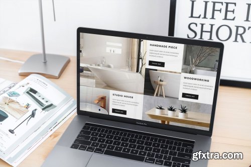 CreativeMarket - MacBook Pro Stylish MockUp 4749525