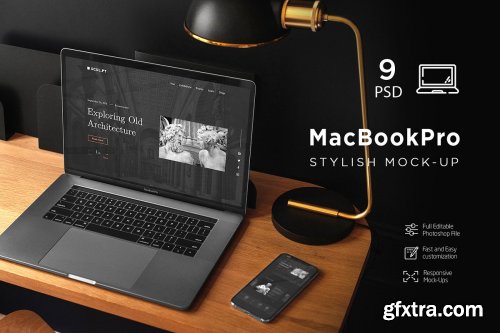 CreativeMarket - MacBook Pro Stylish MockUp 4749525