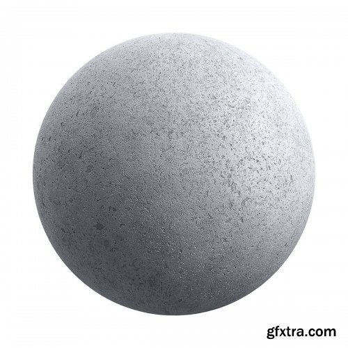 Grey concrete wall PBR Texture