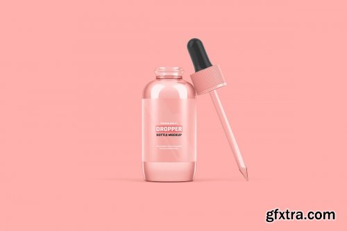 CreativeMarket - Dropper Bottle Packaging Mockup 4184896