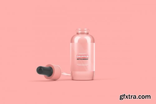 CreativeMarket - Dropper Bottle Packaging Mockup 4184896