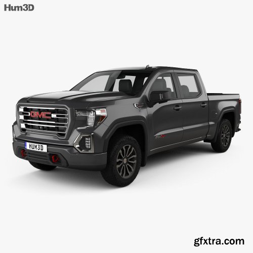 GMC Sierra 1500 Crew Cab Short Box AT4 2019 3D model
