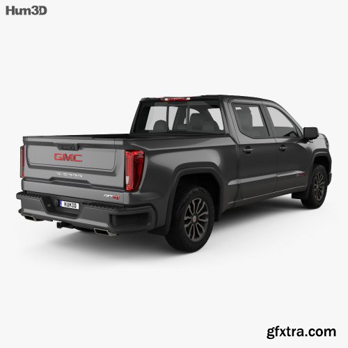 GMC Sierra 1500 Crew Cab Short Box AT4 2019 3D model