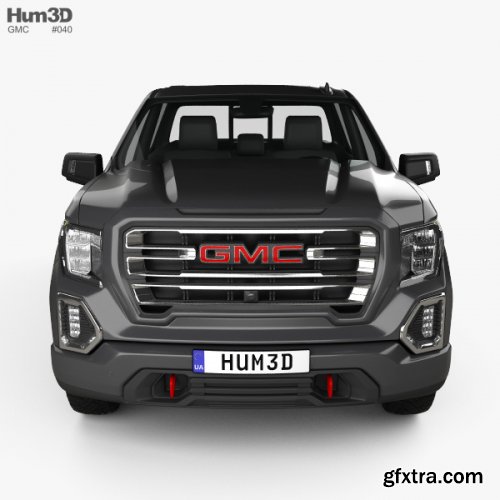GMC Sierra 1500 Crew Cab Short Box AT4 2019 3D model