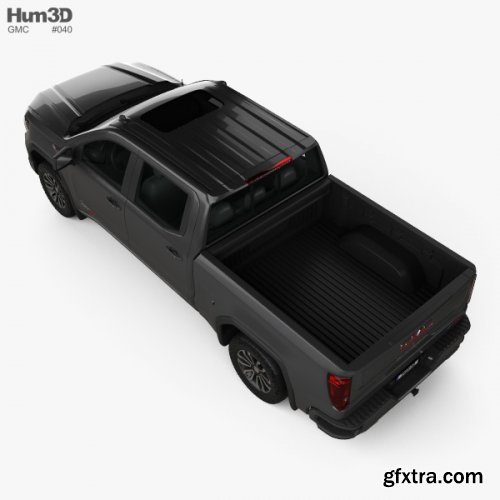 GMC Sierra 1500 Crew Cab Short Box AT4 2019 3D model