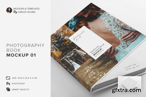 CreativeMarket - Hardcover Photo Book Mockup 01 4759750