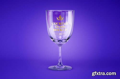 CreativeMarket - Water and Cocktail Glass Mockup Set 4774238