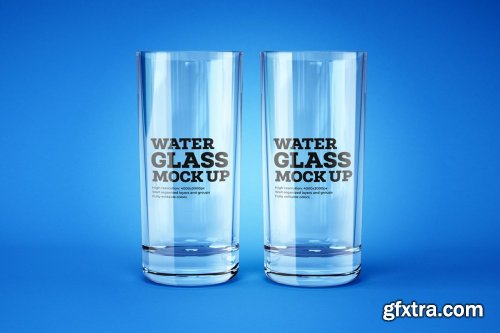 CreativeMarket - Water and Cocktail Glass Mockup Set 4774238