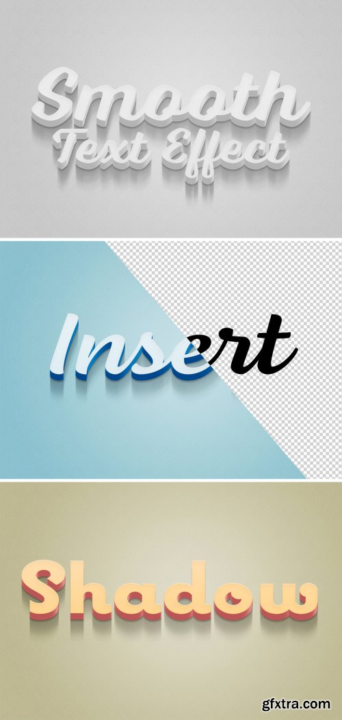 3D Text Effect with Shadow Mockup 338866180