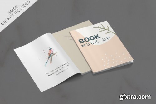 Book and business card mockup