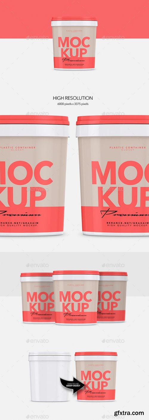 GraphicRiver - Glossy Plastic Container - Mockup 26347506