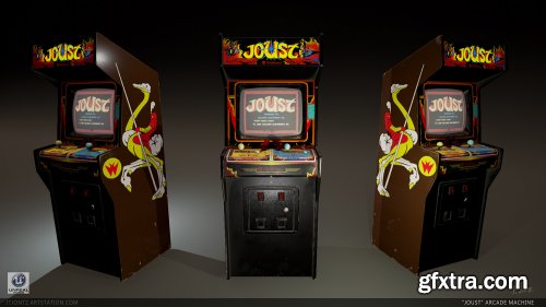 "Joust" Vintage Arcade Cabinet