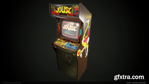 "Joust" Vintage Arcade Cabinet