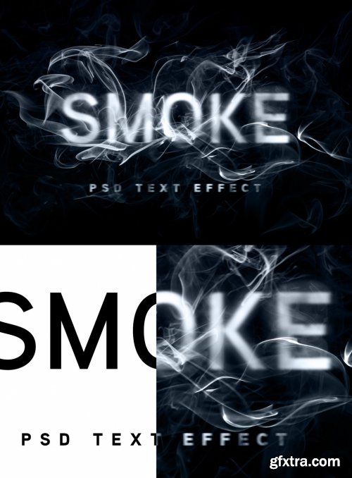Smoke Text Effect Mockup 341026689