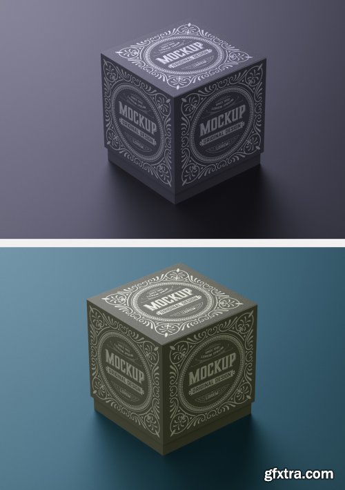 Luxury Cardboard Box Mockup 341395256