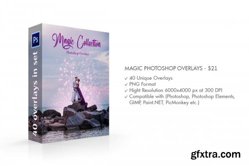 CreativeMarket - Magic Photoshop Overlays 4735940