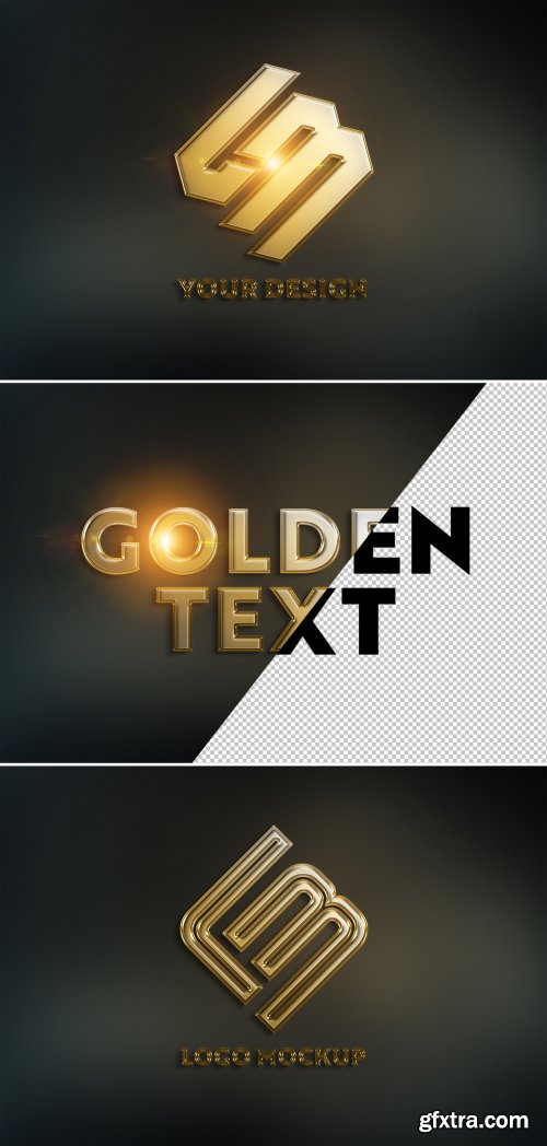 Gold Logo Mockup 341751255