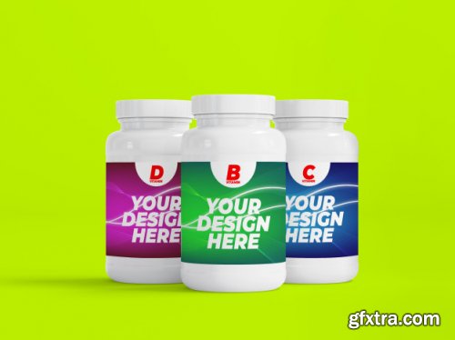 Medicine bottle mockup