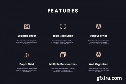 CreativeMarket - 50 Logo Mockup Branding Bundle - V3 4778393