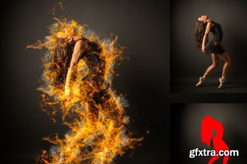 CreativeMarket - Fire Effect Ps Action 4787668