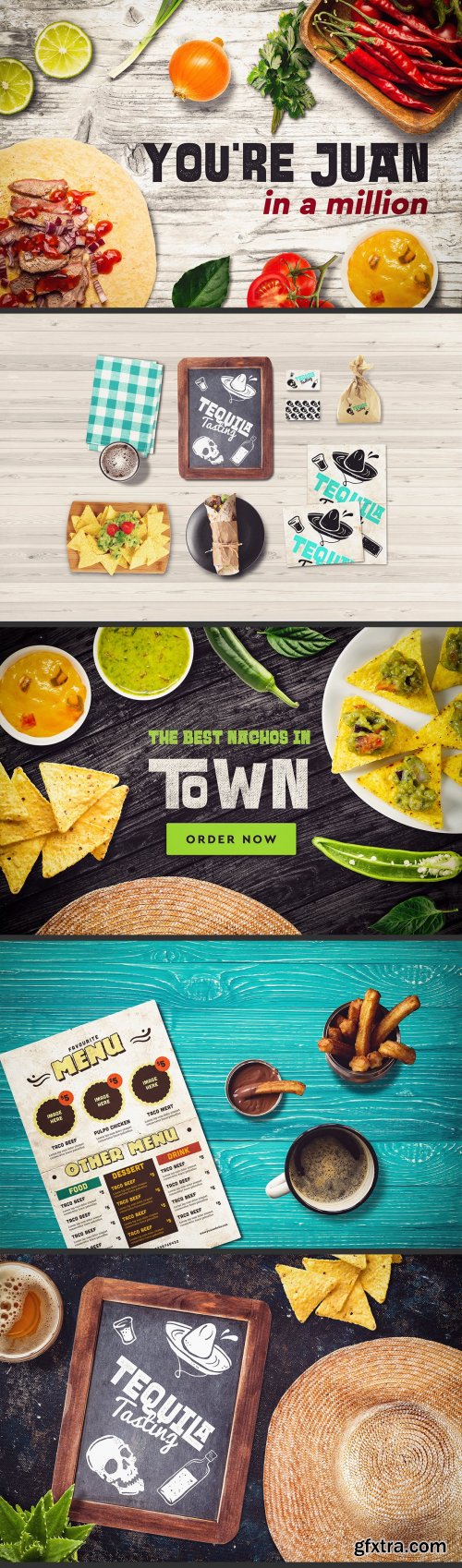 CreativeMarket - Mega Bundle Restaurant Scene Creator 3738881