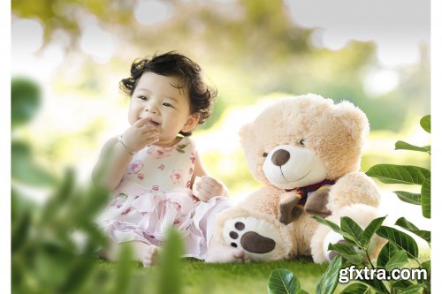 CreativeMarket - Green Branch and Flower Overlays 4383874