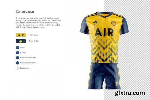 CreativeMarket - Soccer Uniform Animated Mockup 4867412
