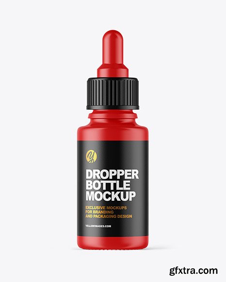 Matte Dropper Bottle Mockup 58960