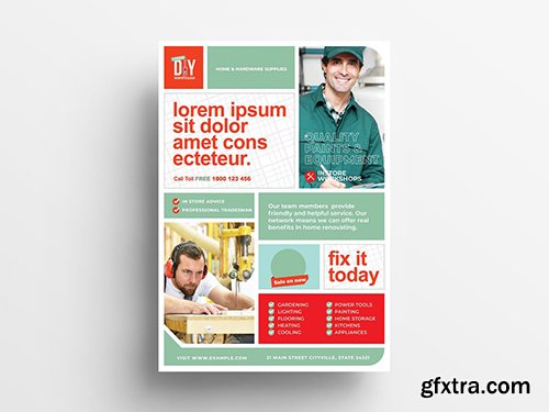 Product Flyer or Poster Layout for Product Retailers 343578577