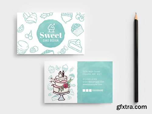 Cake Shop Business Card Layout 341482586 Cake Shop Business Card Layout 341482586