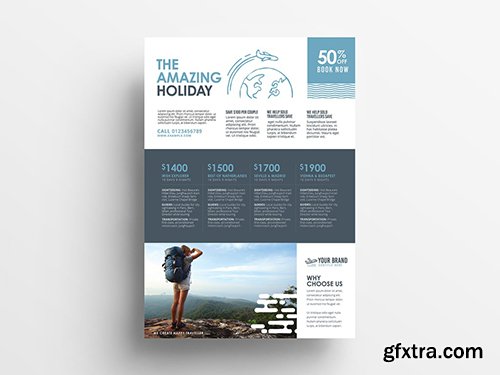 Travel Agent Advertisement Flyer Layout 341481255