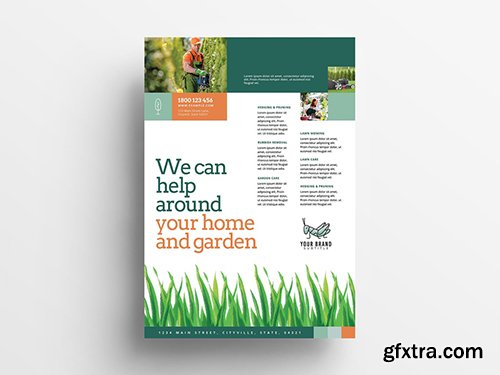 Garden and Landscape Service Poster Layout 341482233