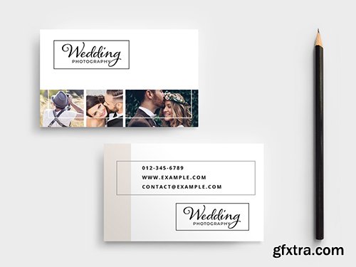 Wedding Photographer Business Card Layout 341104301