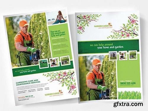 Garden Service Poster Layout with Leaf Illustrations 341482139 Garden Service Poster Layout with Leaf Illustrations 341482139