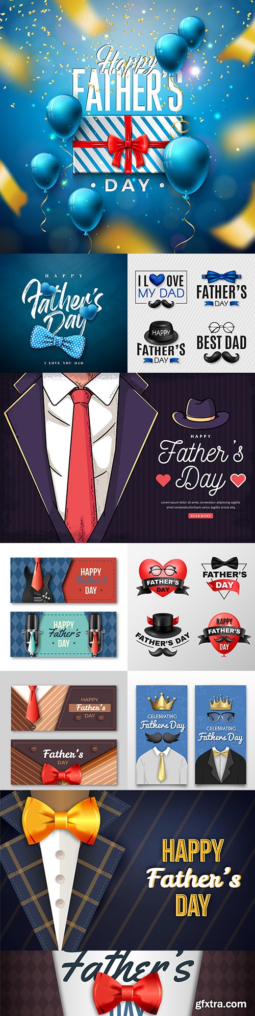 Happy Father 's Day design greeting card and banner

