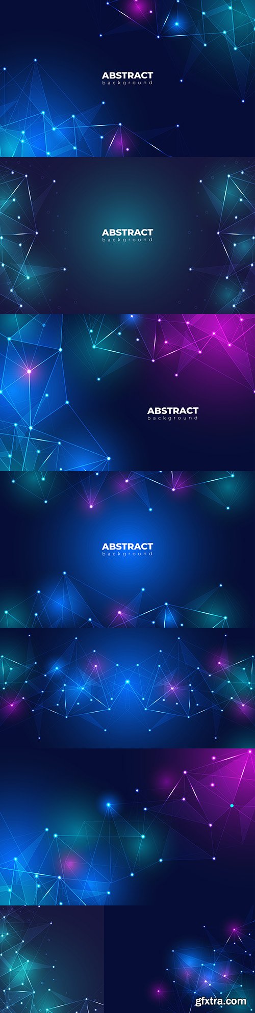 Digital science and background technology with neon effect
