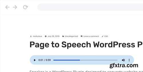 CodeCanyon - Speaker v2.1.2 - Page to Speech Plugin for WordPress - 24336046