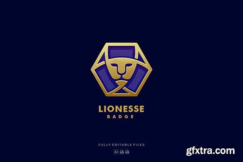 Lion Luxury Badge Logo