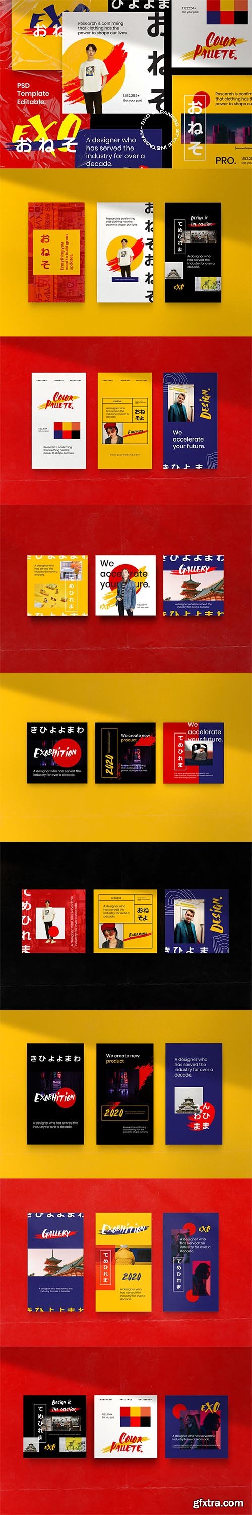 EXO - Instagram Story & Post Social Media Pack 2