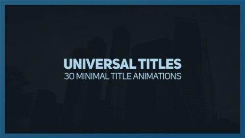 Videohive - Universal Titles 2
