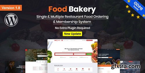 ThemeForest - FoodBakery v1.8.0 - Food Delivery Restaurant Directory WordPress Theme - 18970331 - NULLED