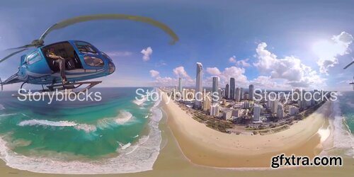 Videoblocks - Gold Coast Beach 360 VR Aerial | Footages