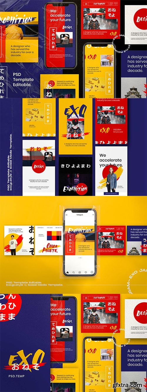 EXO - Instagram Story & Post Social Media Pack 1