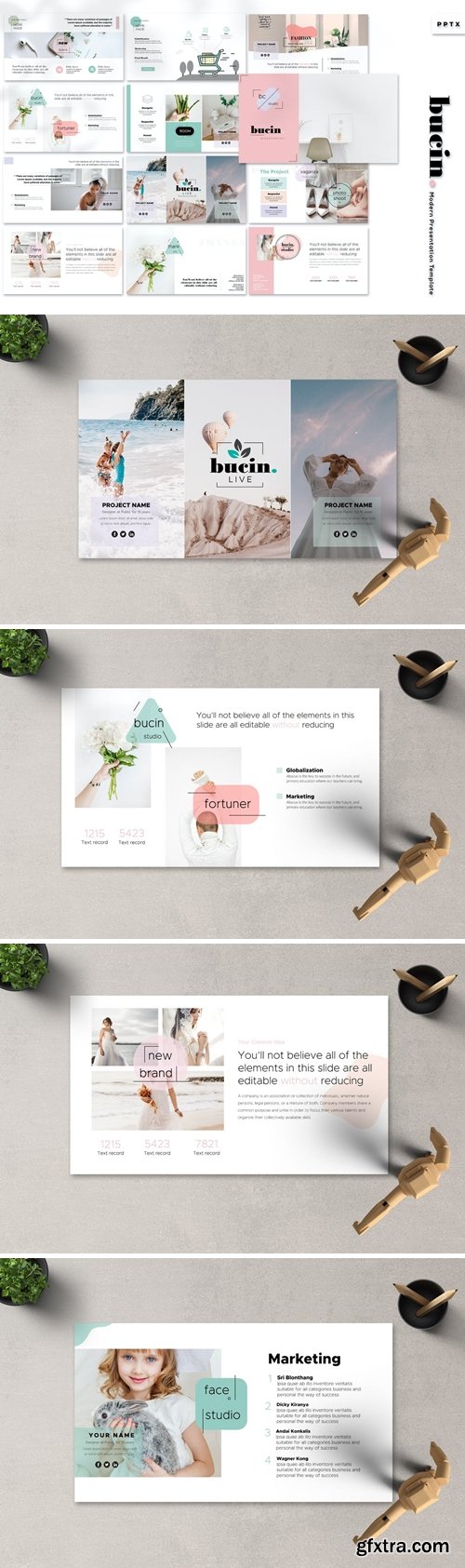 Bucin Powerpoint, Keynote and Google Slides Templates